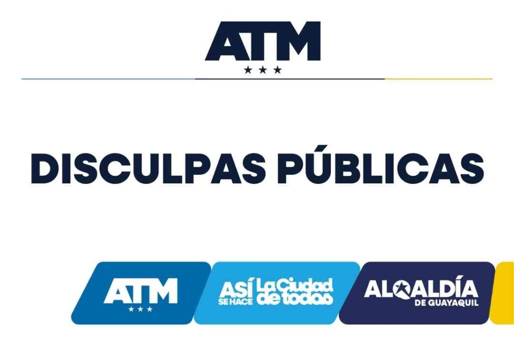 DISCULPAS PÚBLICAS ATM